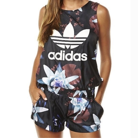 adidas floral jumpsuit